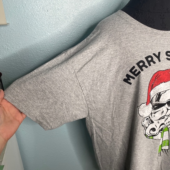 NWT Star Wars Merry Sithmas Grey T-Shirt - Picture 6 of 10